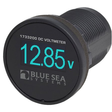 BLUE SEA SYSTEMS Blue Sea 1733200 Mini OLED Voltmeter - Blue 1733200